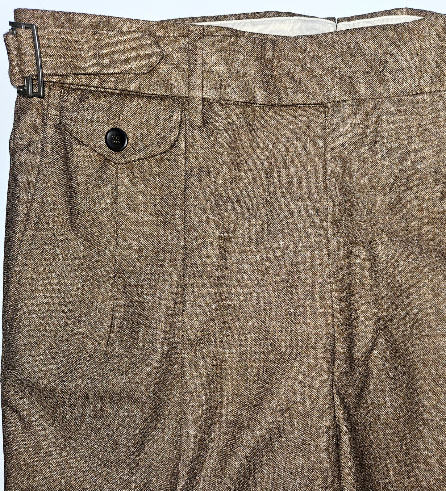 Germano 1952 Virgin Wool Cotton blend trousers in Tobacco.