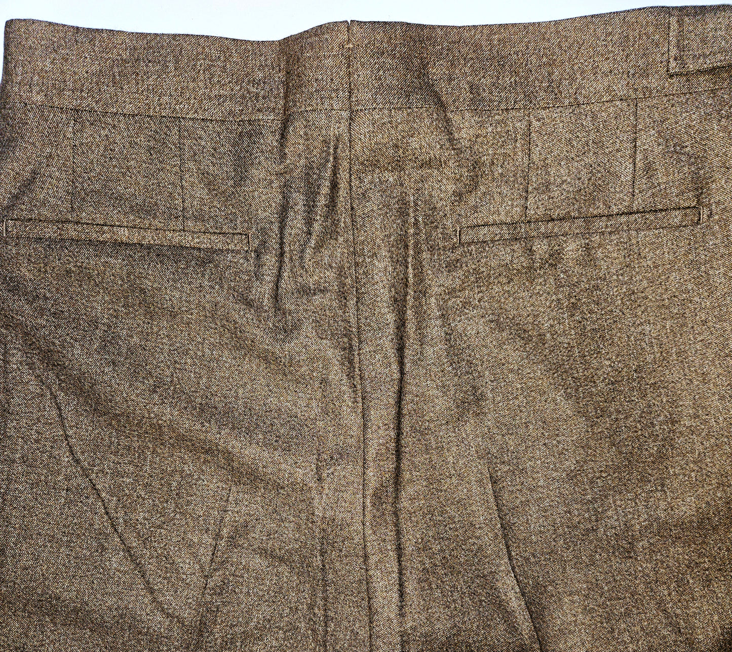 Germano 1952 Virgin Wool Cotton blend trousers in Tobacco.
