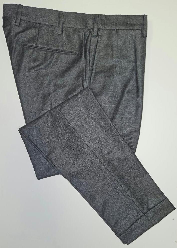 Distretto12 grey cotton blend trousers.