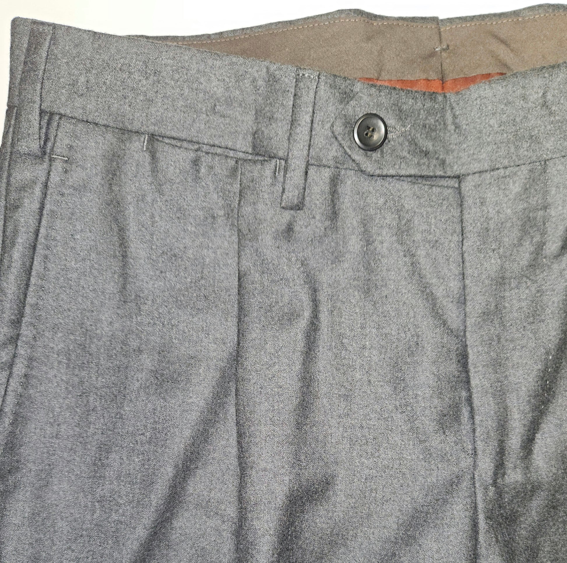Distretto12 grey cotton blend trousers.