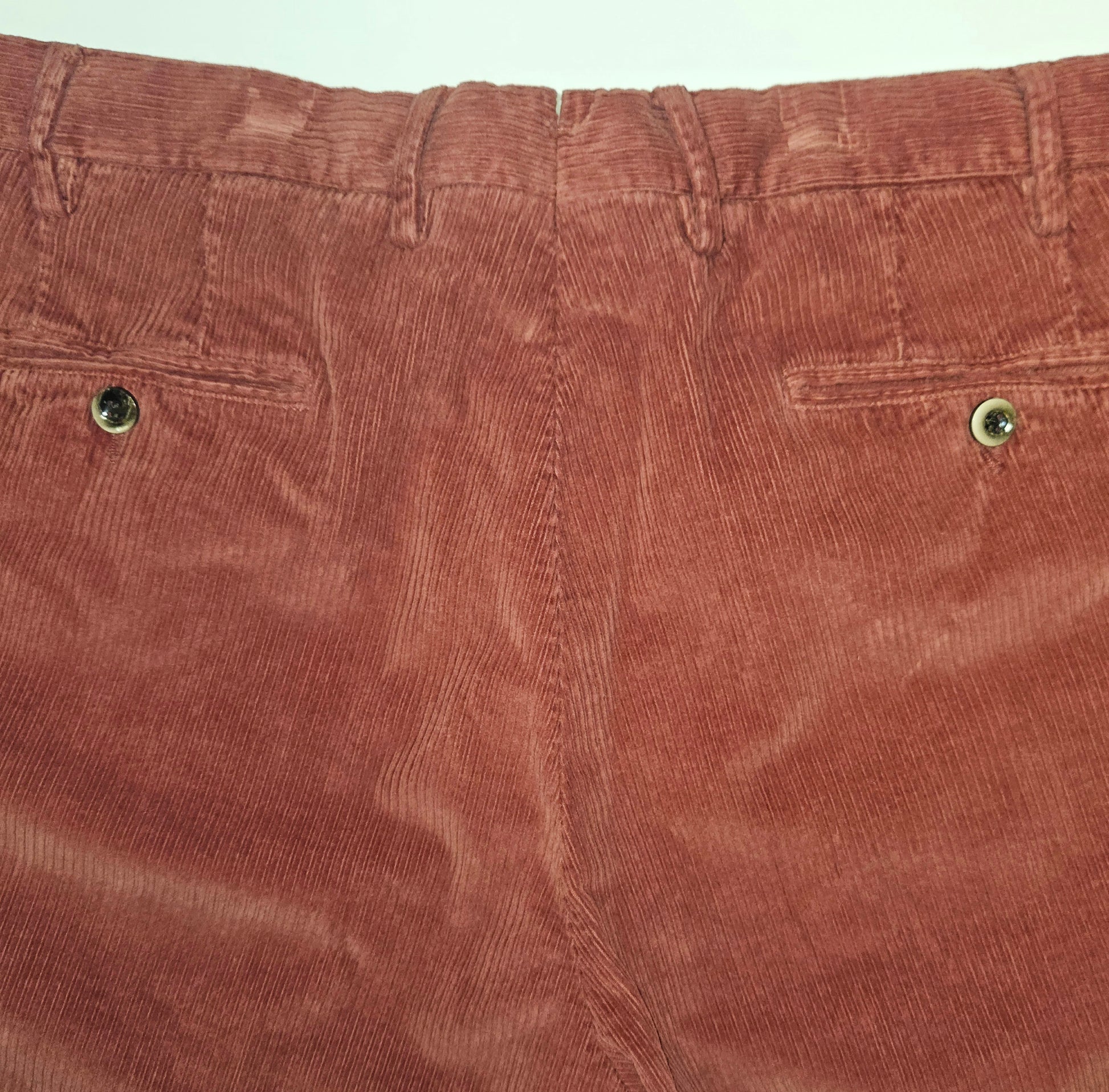 Germano 1952 Corduroy Chinos in Red in cotton stretch.
