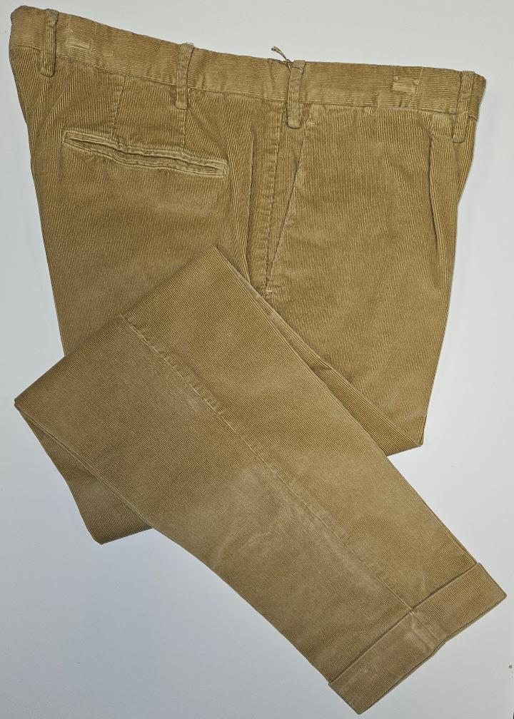 Germano 1952 beige corduroy chinos.