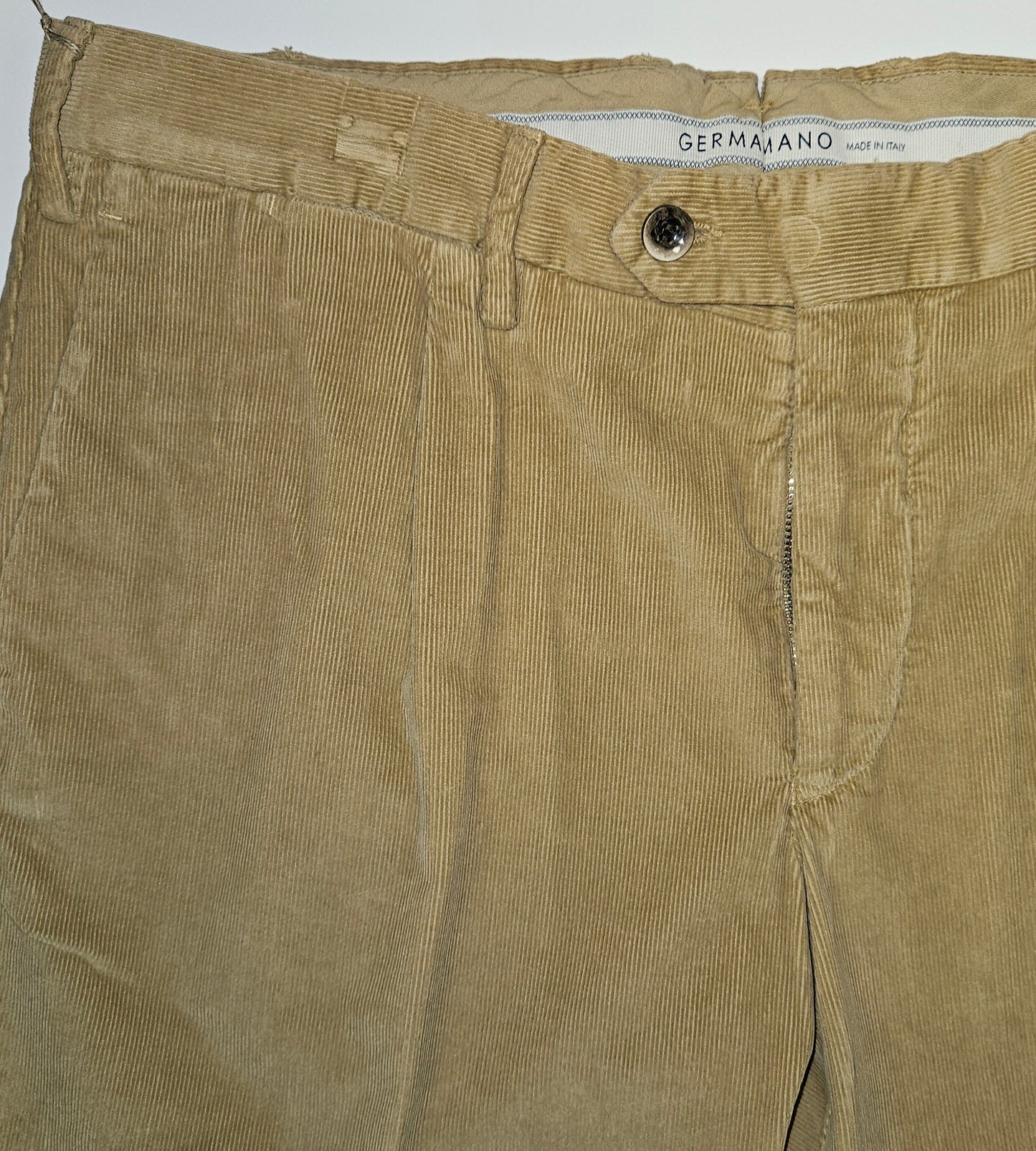 Germano 1952 beige corduroy chinos.