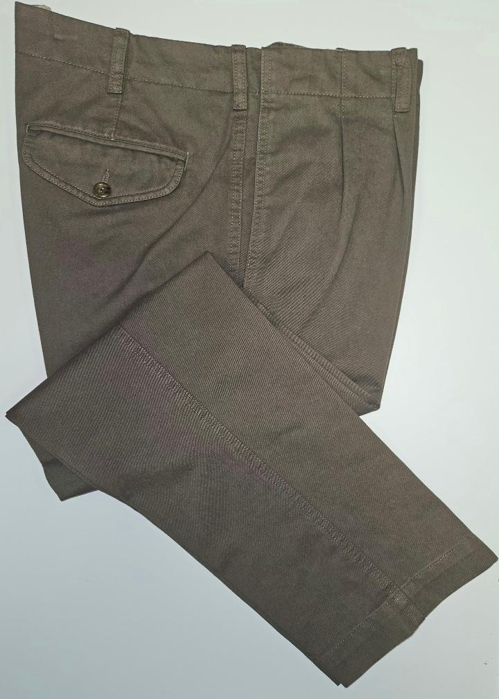 100% Cotton Germano 1952 khaki trousers.