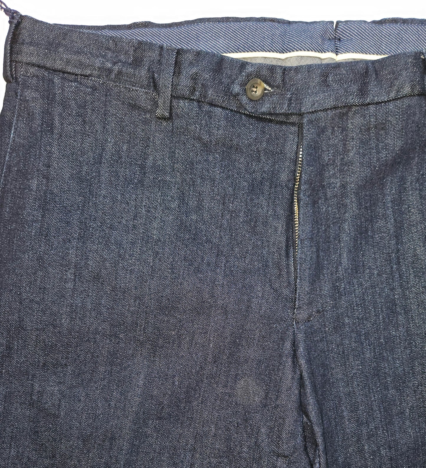 Germano 1952 cotton stretch denim effect trousers.