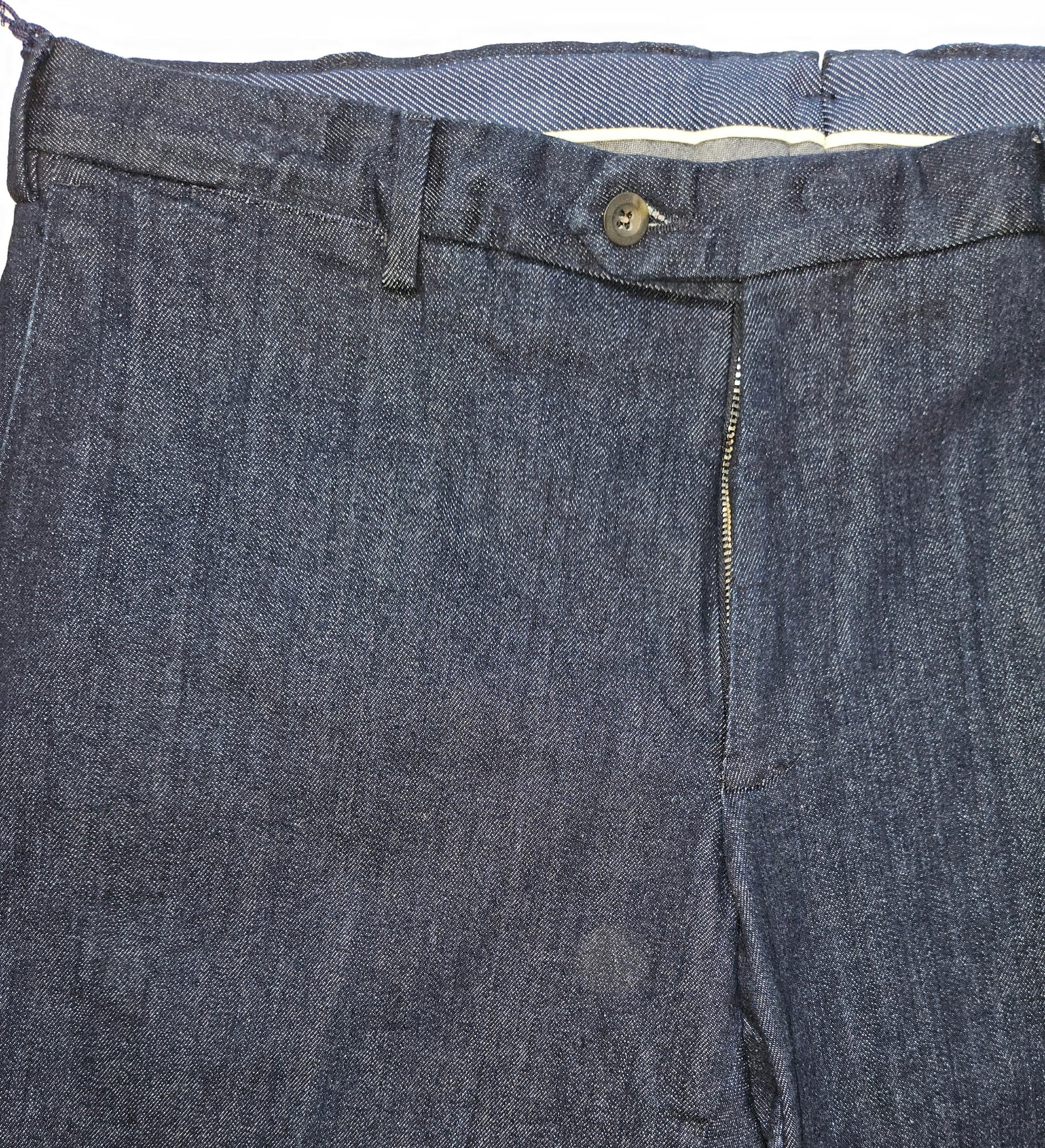 Germano 1952 cotton stretch denim effect trousers.
