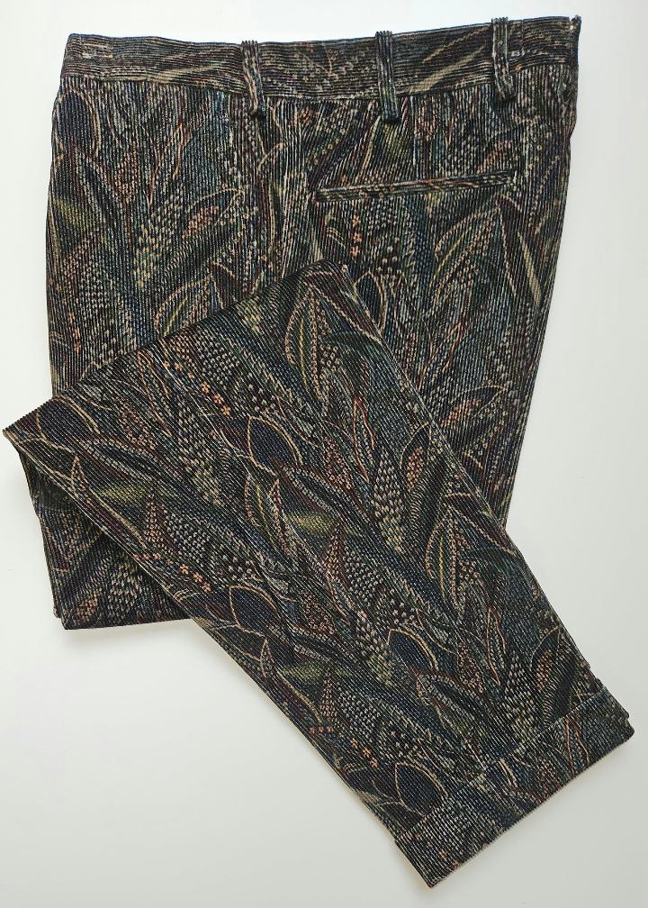 Germano 1952, 100% cotton trousers with forest design.