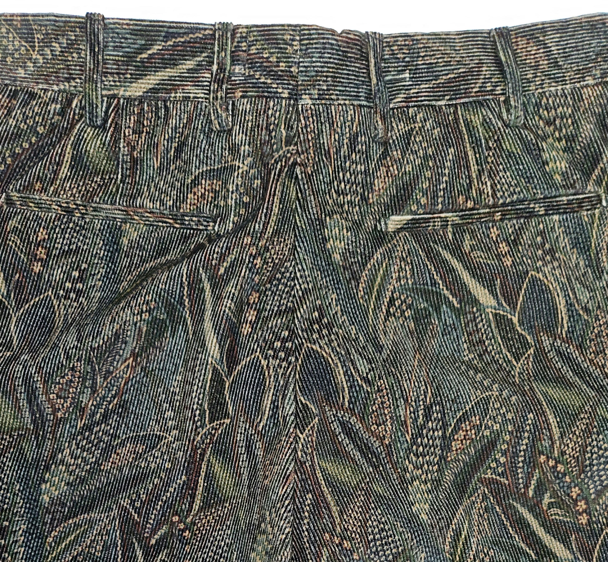 Germano 1952, 100% cotton trousers with forest design.