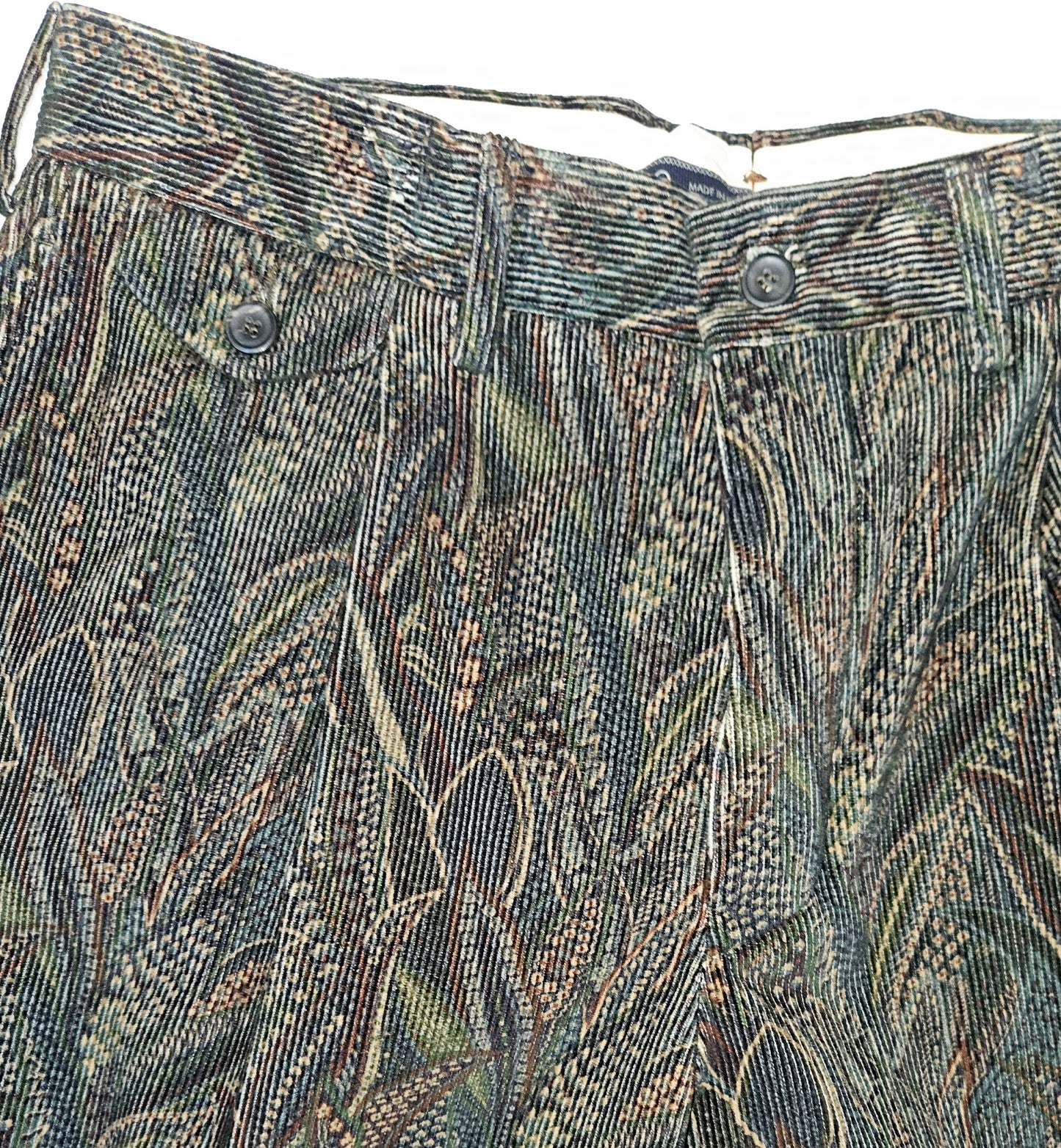 Germano 1952, 100% cotton trousers with forest design.