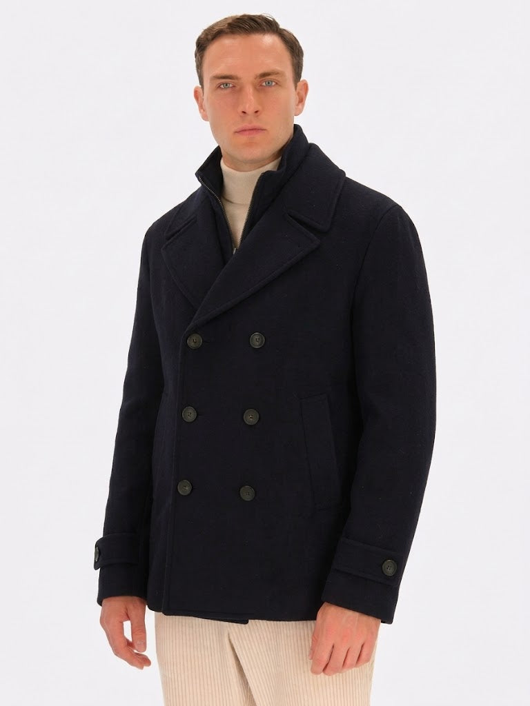 ROBERTO PEPE LUXURY - WOOL PEACOAT