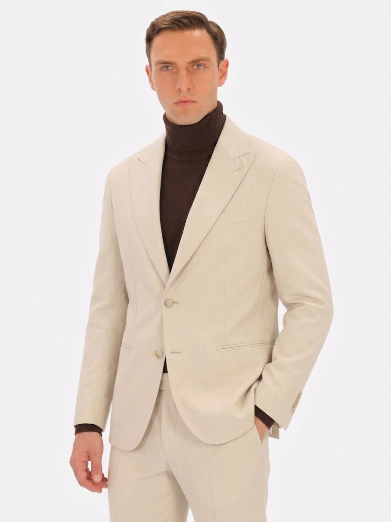 ROBERTO PEPE LUXURY – WOOL JERSEY BLAZER