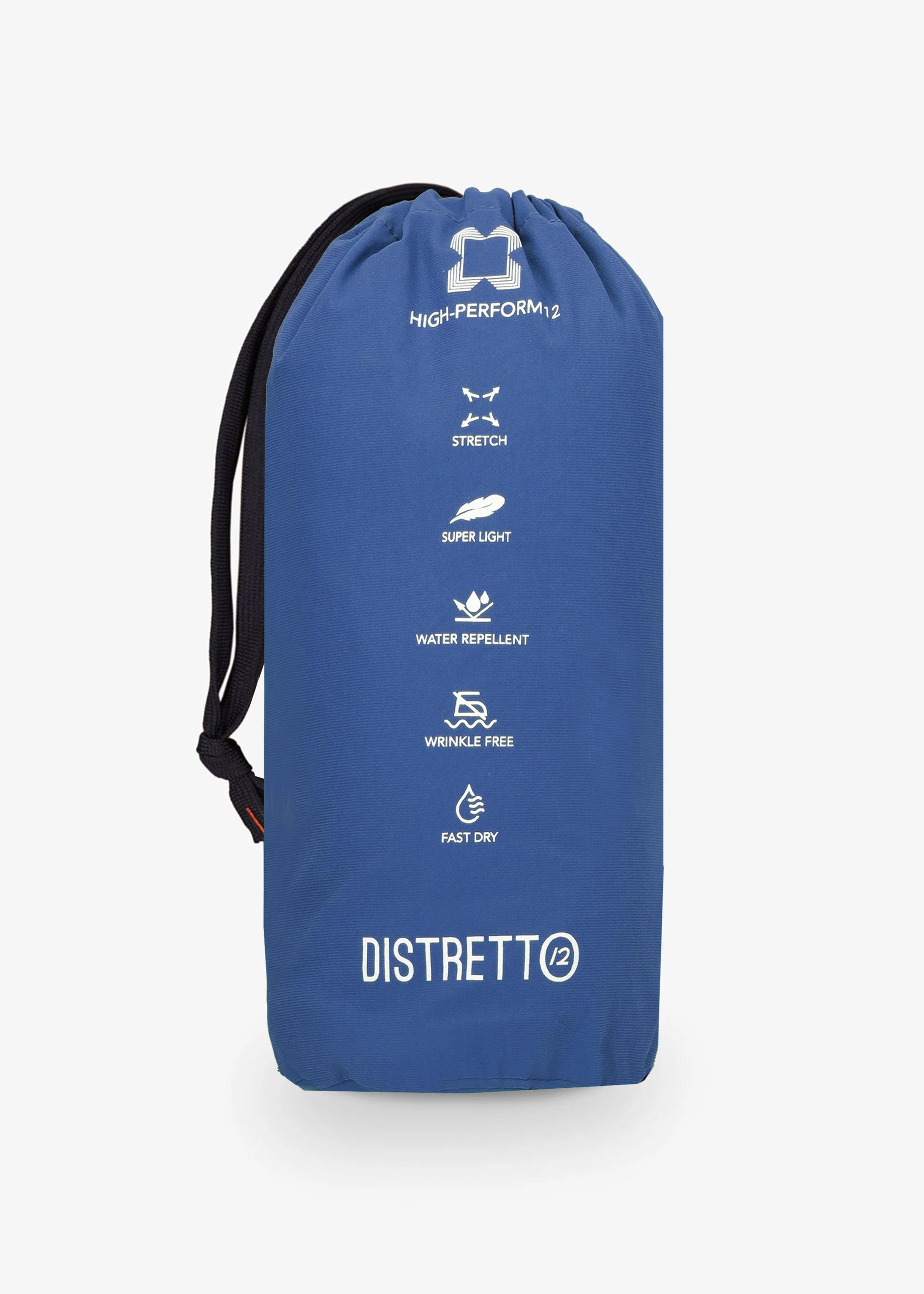 An image of the travel bag for Distretto 12 Jacket active blue.