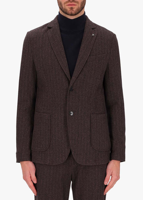 Distretto12 Jacket Herrin in tobacco.