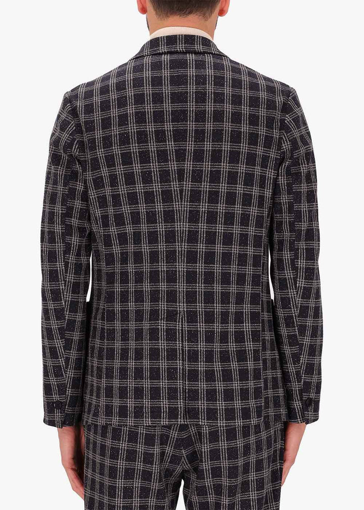 Distretto12 jacket Atelier with striped pattern in navy.