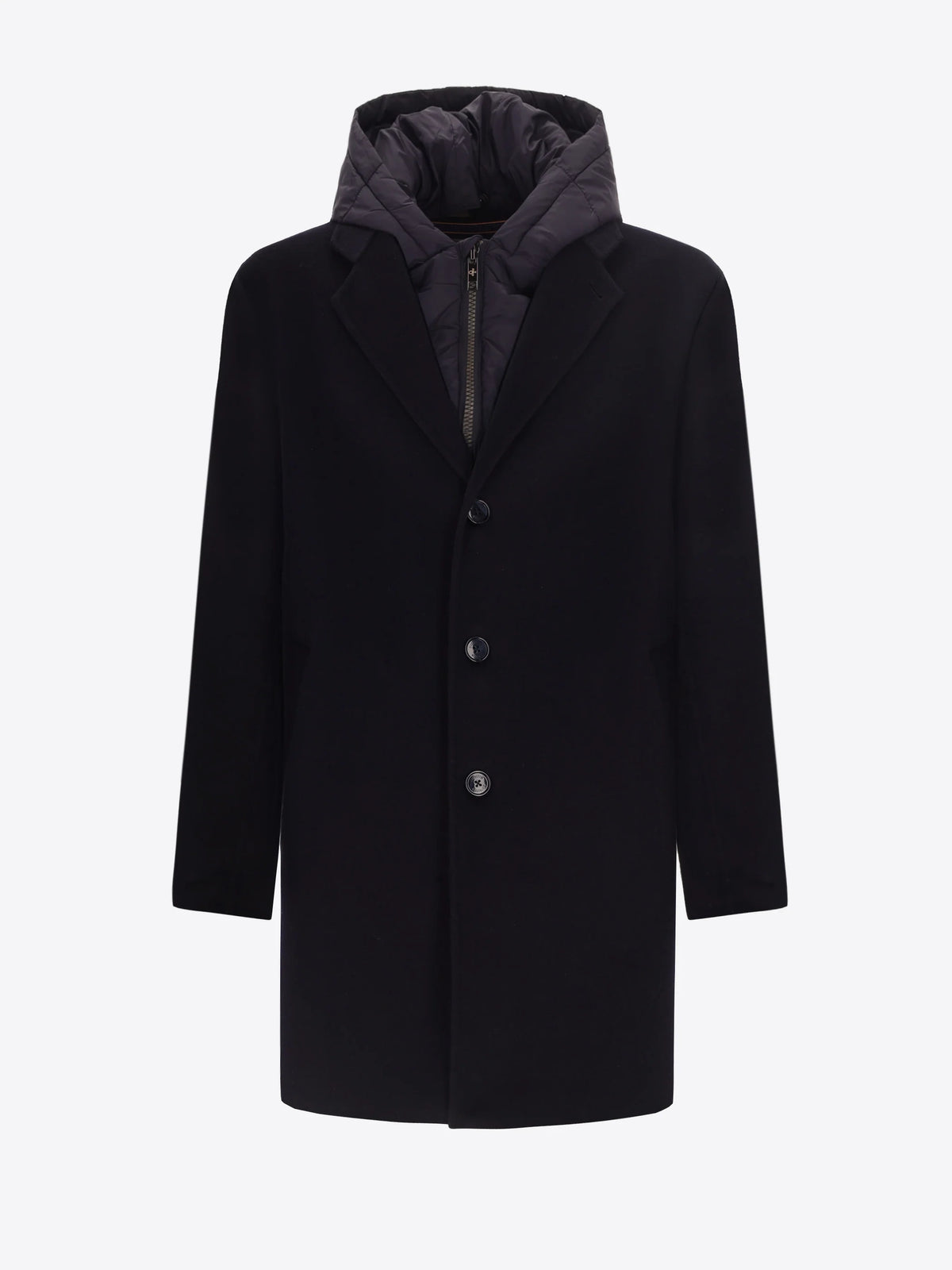 DISTRETTO 12 - WOOL BLEND COAT ESSEX WITH DETACHABLE BIB