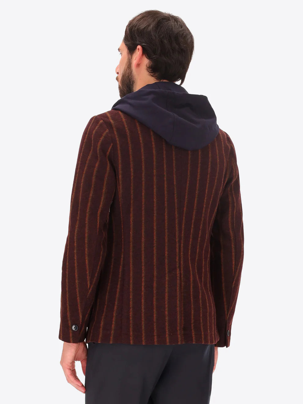 DISTRETTO 12 – DOUBLE STRIPE JACKET BANGOR WITH DETACHABLE HOOD