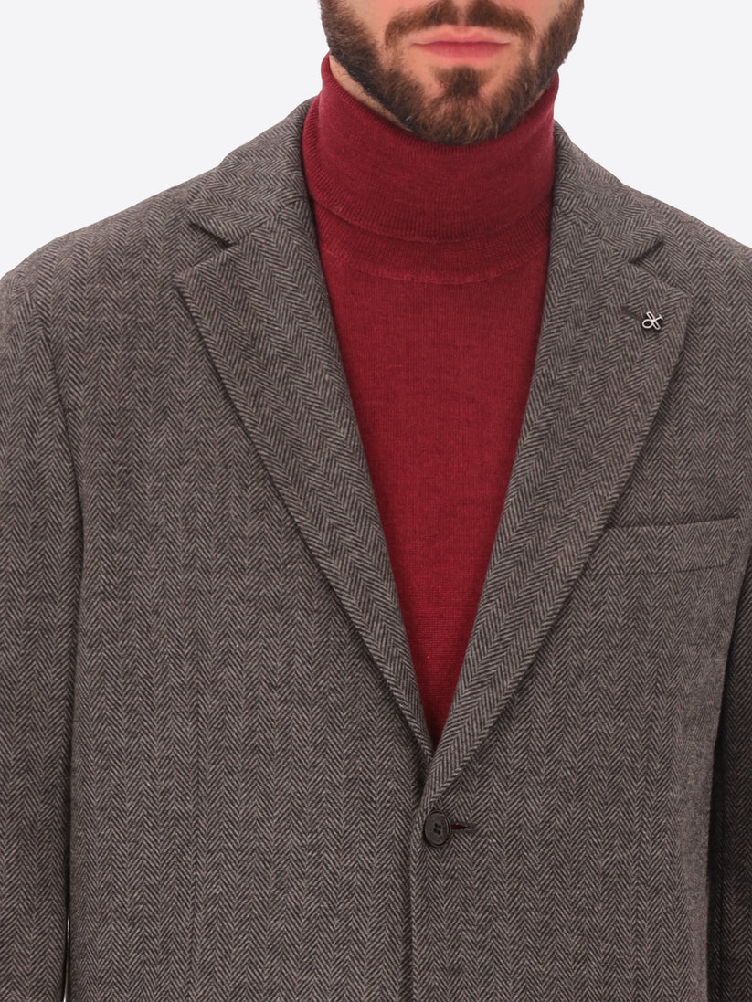DISTRETTO 12 – PATTERNED WARM-TOUCH COMFORT KNIT JACKET HERRIN