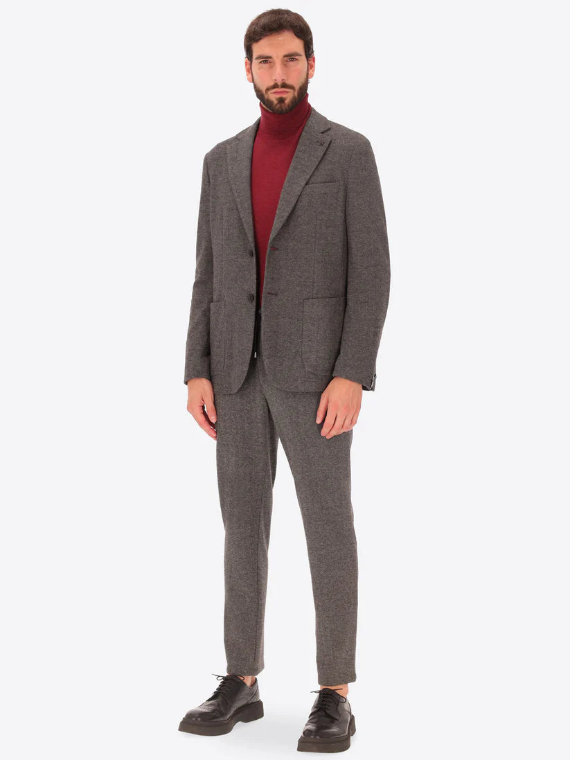 DISTRETTO 12 – PATTERNED WARM-TOUCH COMFORT KNIT JACKET HERRIN