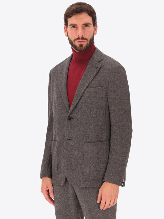 DISTRETTO 12 – PATTERNED WARM-TOUCH COMFORT KNIT JACKET HERRIN