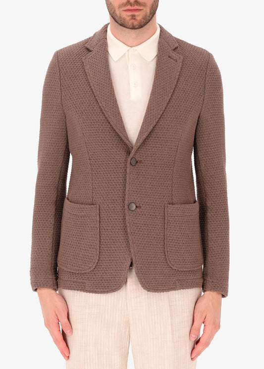 A front facing image of a model wearing Distretto 12 Jacket Pit.