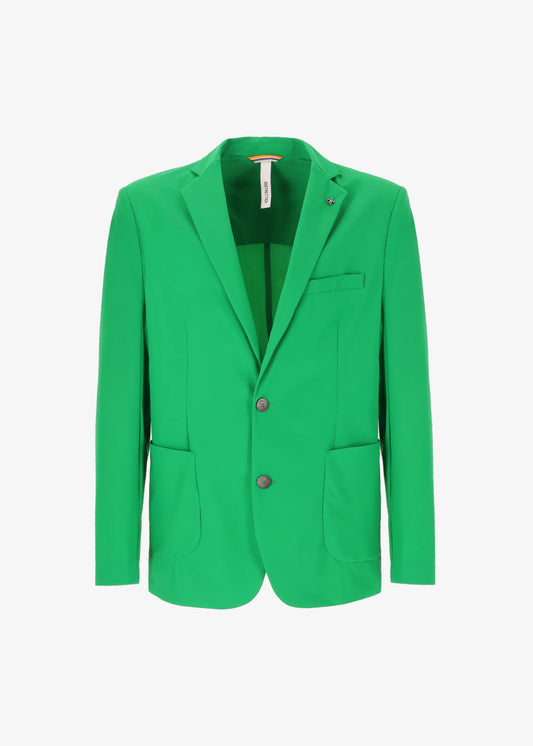 A front facing image of Distretto 12 Jacket Active in green.