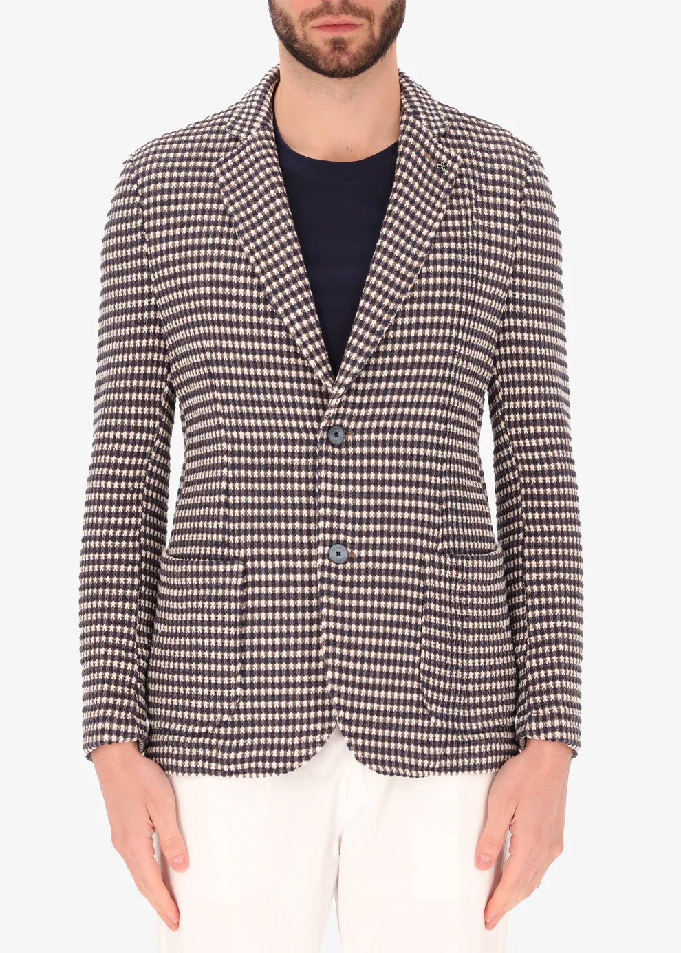A front facing image of a model wearing Distretto 12 Jacket Reg.