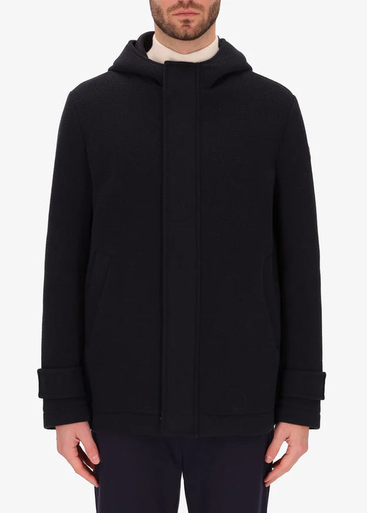 Distretto12 parka coat Square in blue.