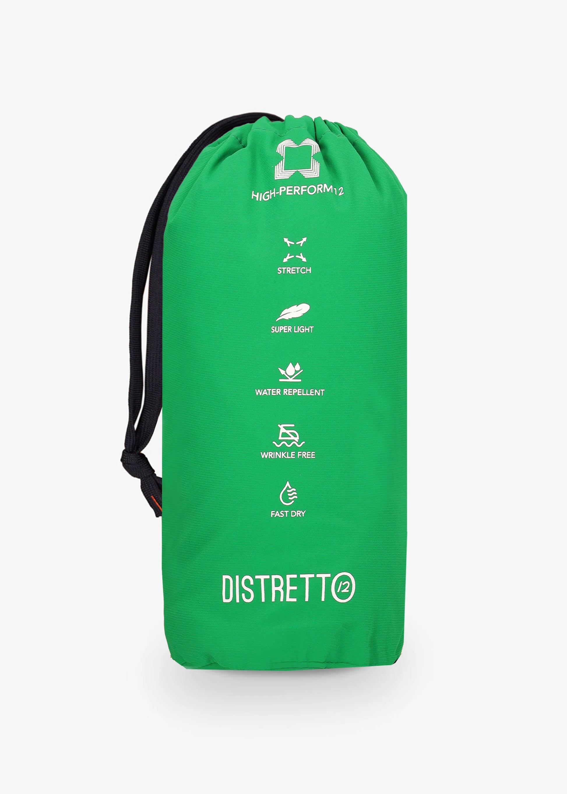 An image of Distretto 12's travel bag for Jacket Active in green.