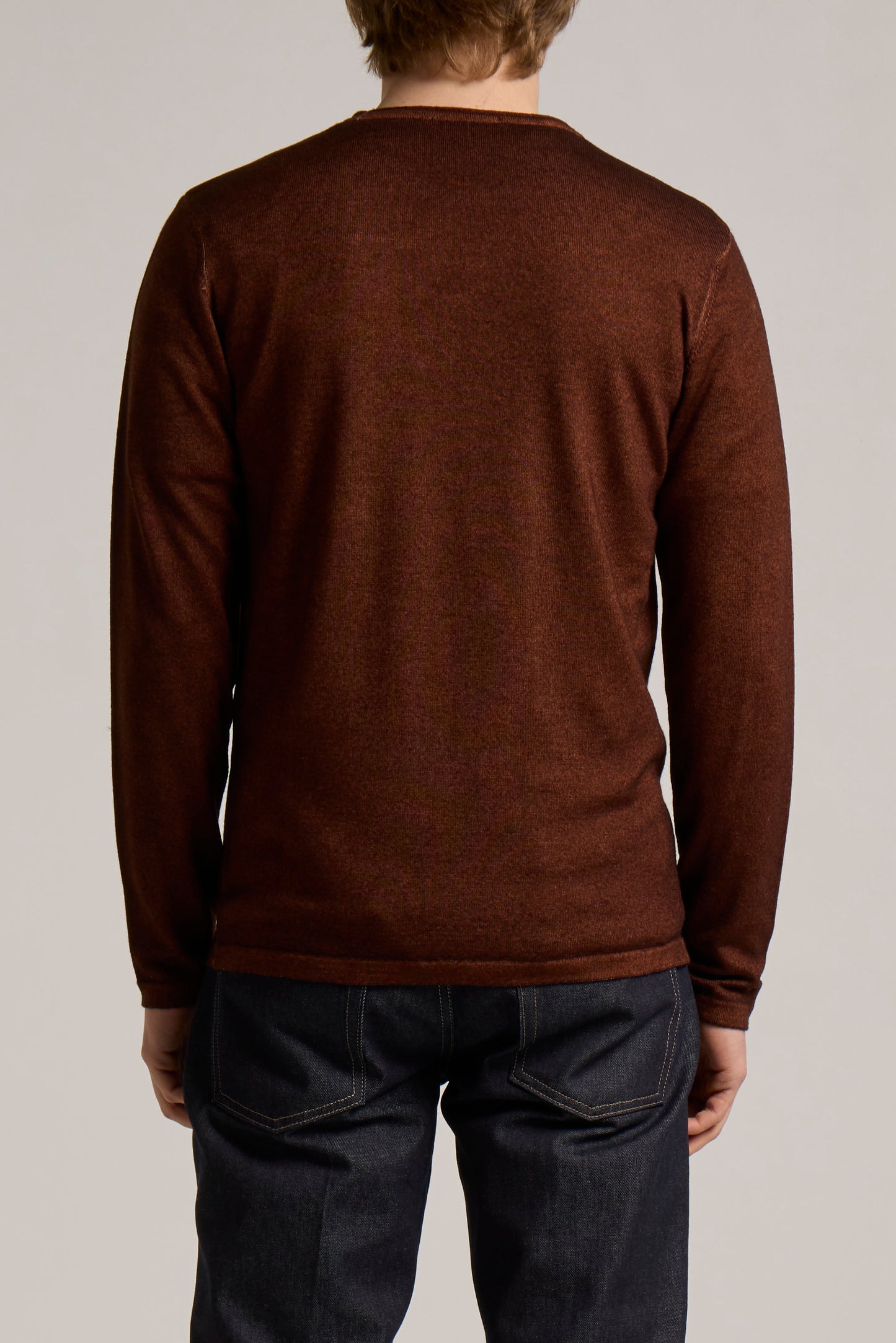 WOOL&CO - EXTRAFINE MERINO WOOL CREW NECK SWEATER