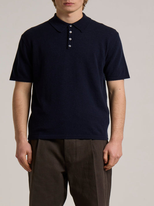 WOOL&CO – THIS CASHMERE & EXTRAFINE VIRGIN MERINO BUTTONED POLO NECK SWEATER