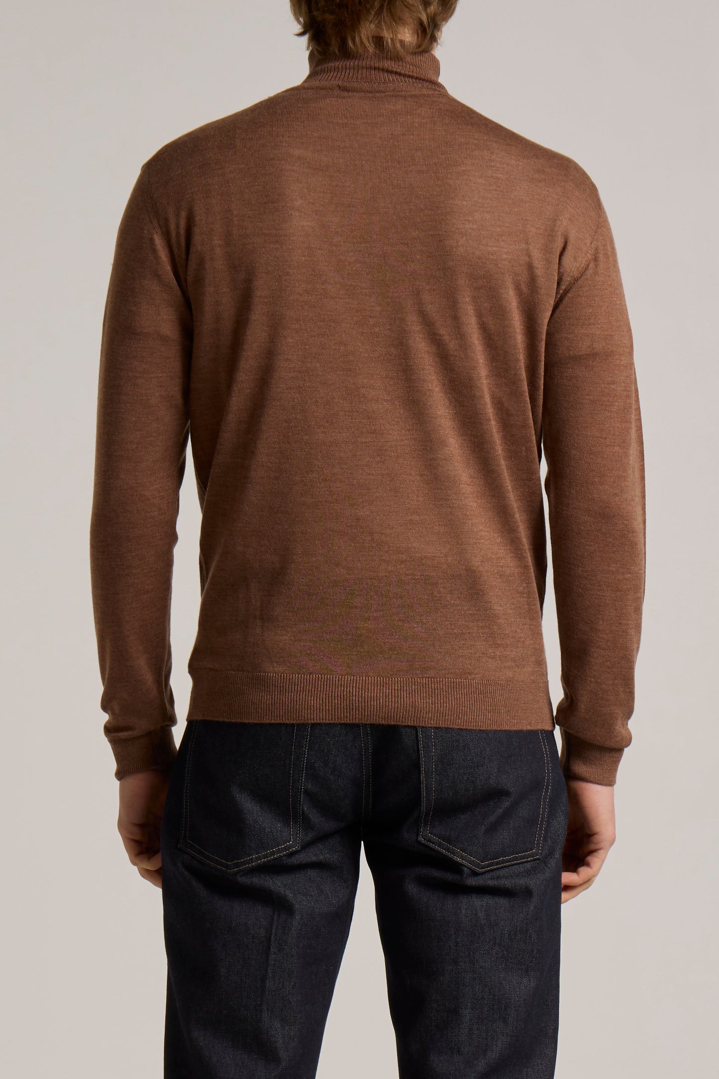 WOOL&CO – THIN EXTRAFINE MERINO WOOL TURTLE NECK SWEATER