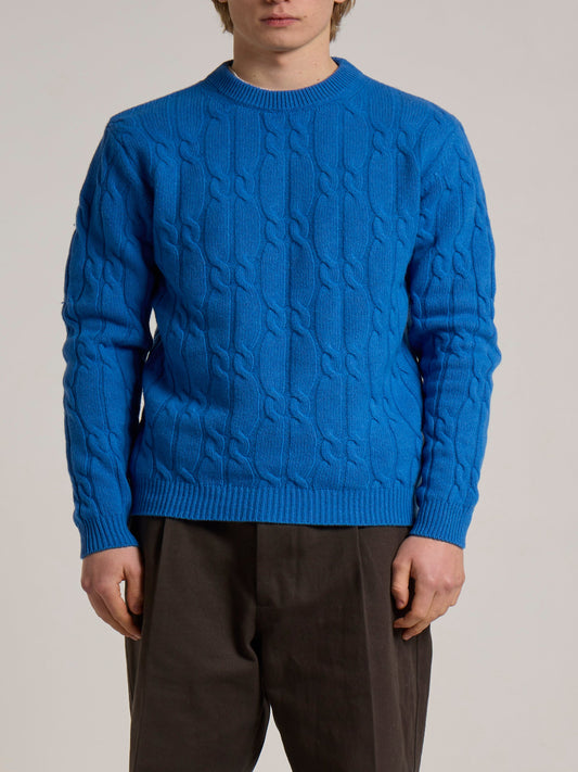 WOOL&CO – LAMBSWOOL RIBS KNITTED CREW NECK SWEATER