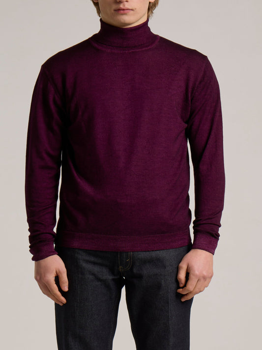 WOOL&CO – THIS EXTRAFINE MERINO WOOL TURTLE NECK SWEATER