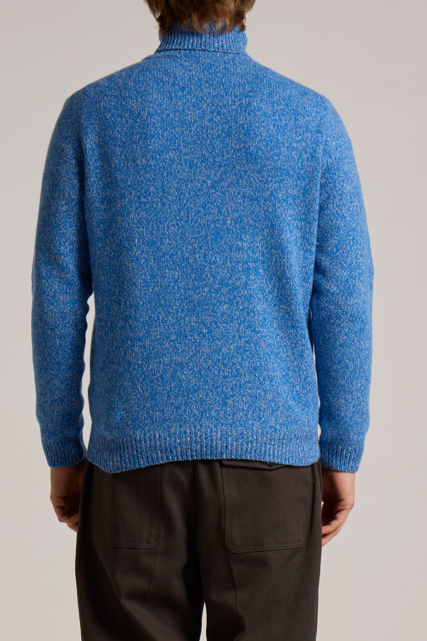 WOOL&CO – LAMBSWOOL SINGLE JERSEY TURTLE NECK SWEATER