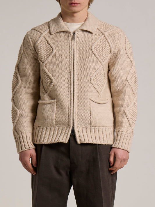 WOOL&CO – MERINO WOOL FULL ZIPPED SHIRT
