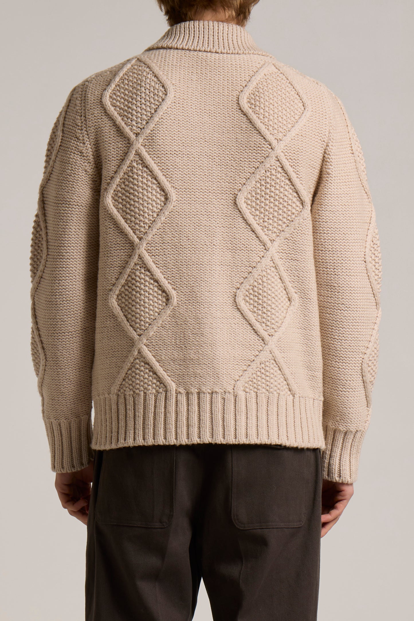 WOOL&CO – MERINO WOOL FULL ZIPPED SHIRT