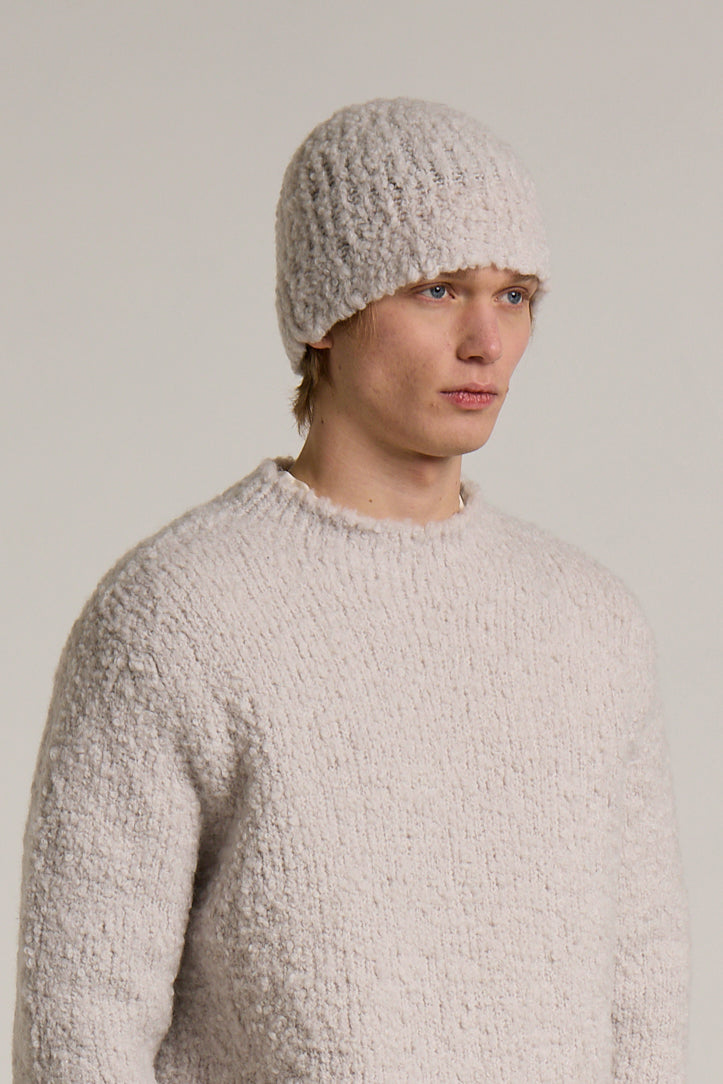 WOOL & CO – MERINO BOUCLÉ BEANIE HAT