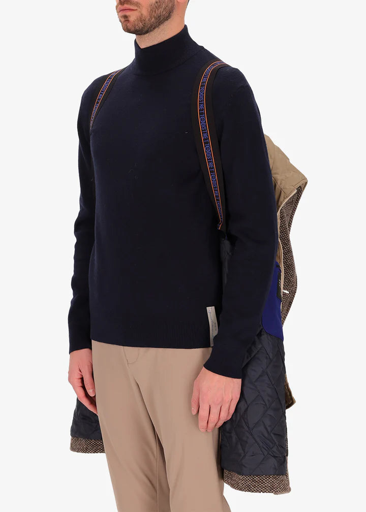 DISTRETTO 12 – WOOL PIQUET WOVEN H.CHEST PEACOAT BLASIUS