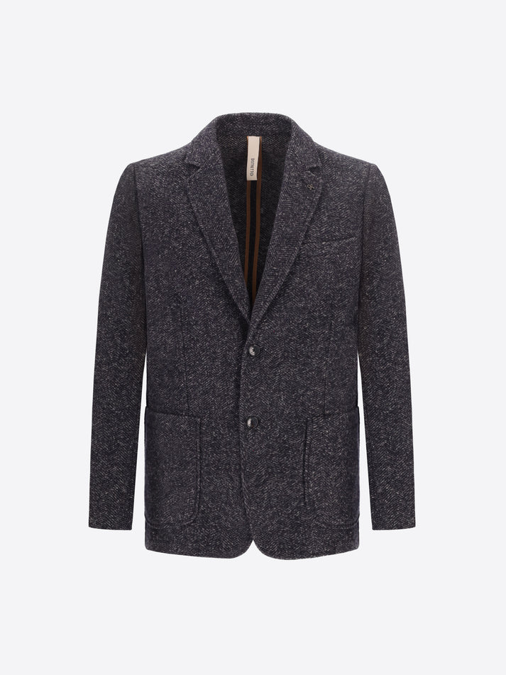DISTRETTO 12 – WOOL-BLEND HERRINGBONE JACKET DONATELLO