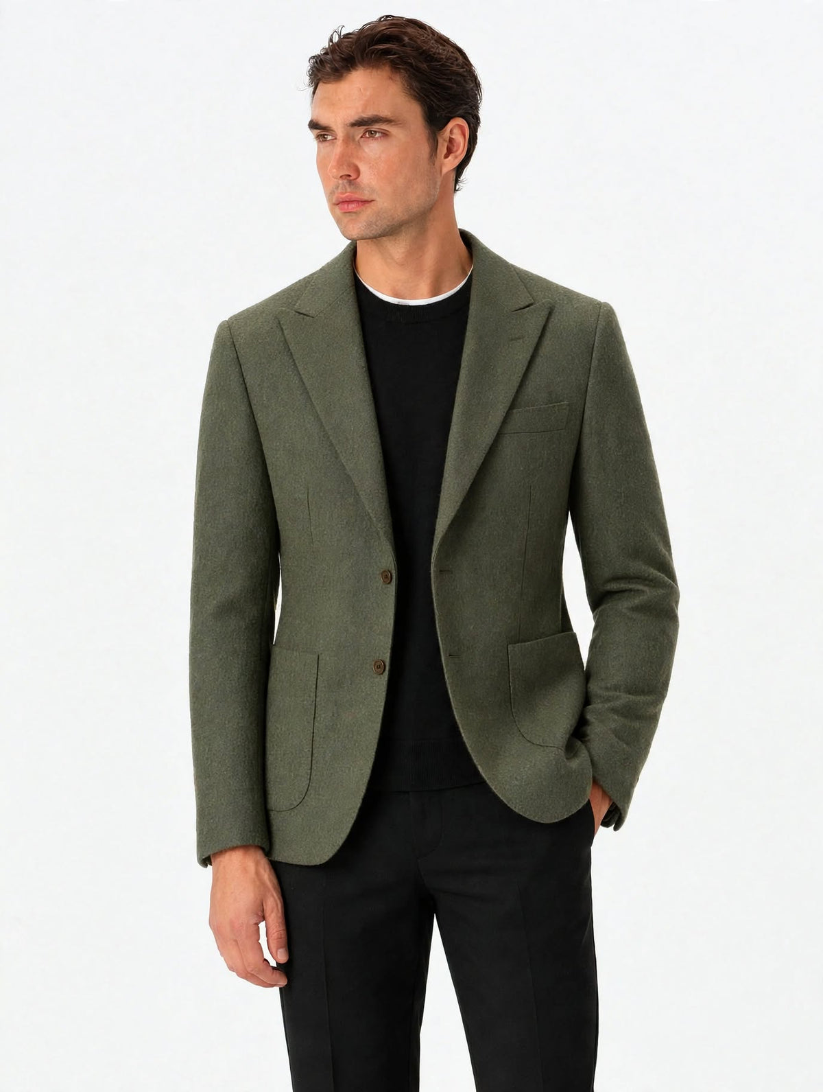 ROBERTO PEPE LUXURY – WOOL BLEND JACKET