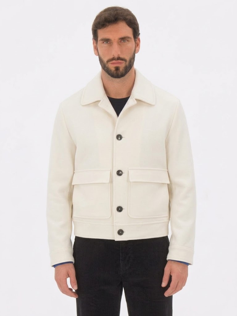 ROBERTO PEPE LUXURY - WOOL AVIATOR BOMBER