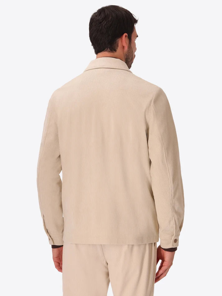 DISTRETTO 12 – 1000-STRIPE SUPER-COMFORT VELVET SHIRT JACKET LEONARDO