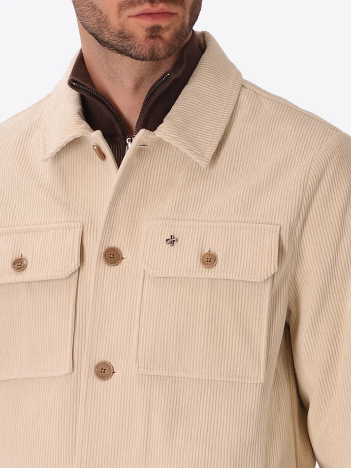 DISTRETTO 12 – 1000-STRIPE SUPER-COMFORT VELVET SHIRT JACKET LEONARDO