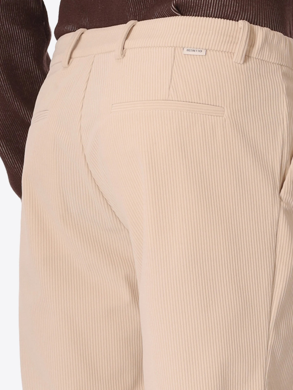 DISTRETTO 12 – 1000-STRIPE SUPER-COMFORT VELVET TROUSERS RIO PENCES LEONARDO