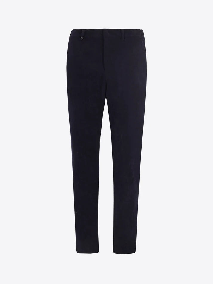 DISTRETTO 12 – 1000-STRIPE SUPER-COMFORT VELVET TROUSERS YORK LEONARDO