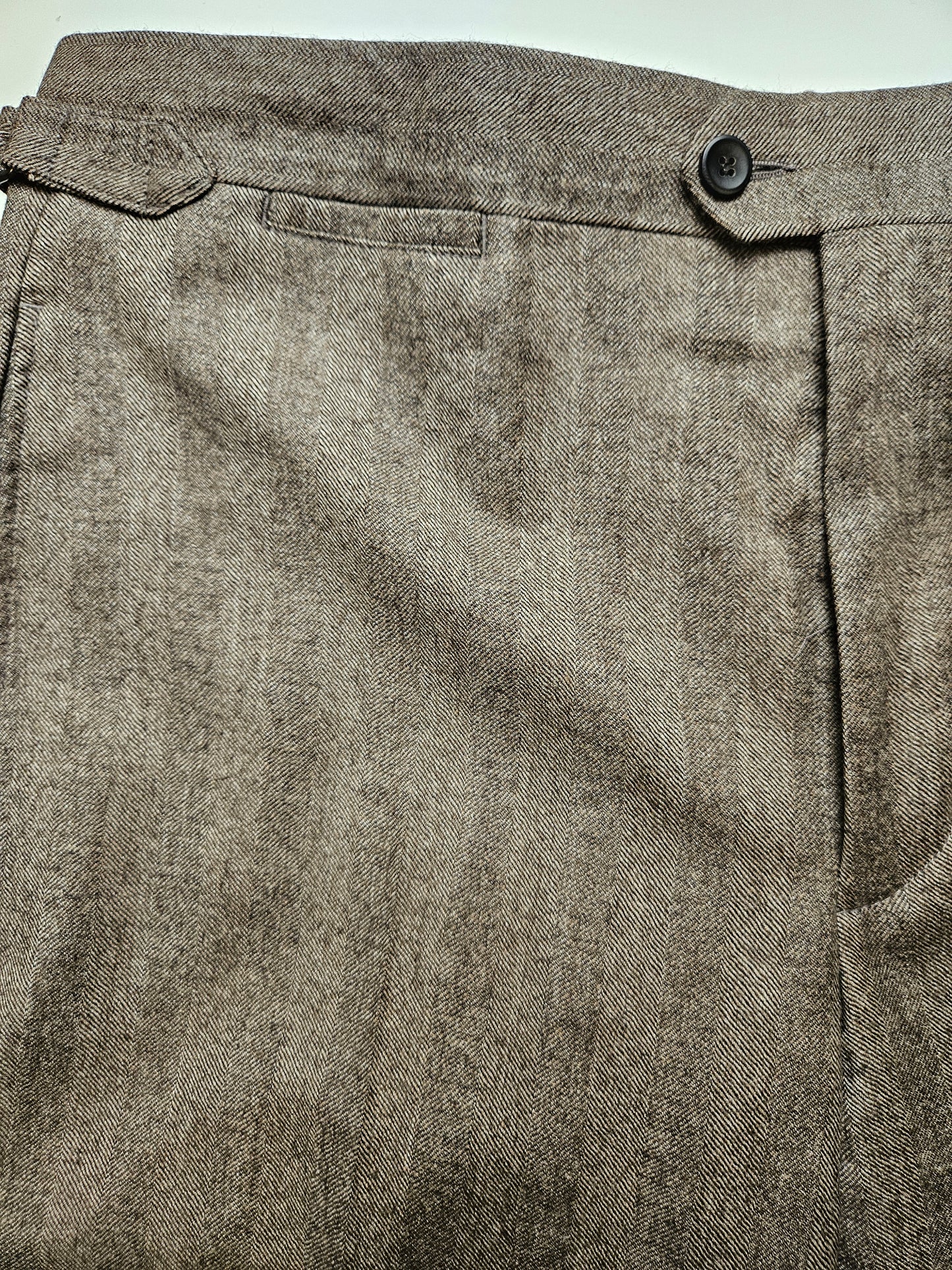 GERMANO 1952 - LIGHT BROWN TROUSERS WITH BUCKLE