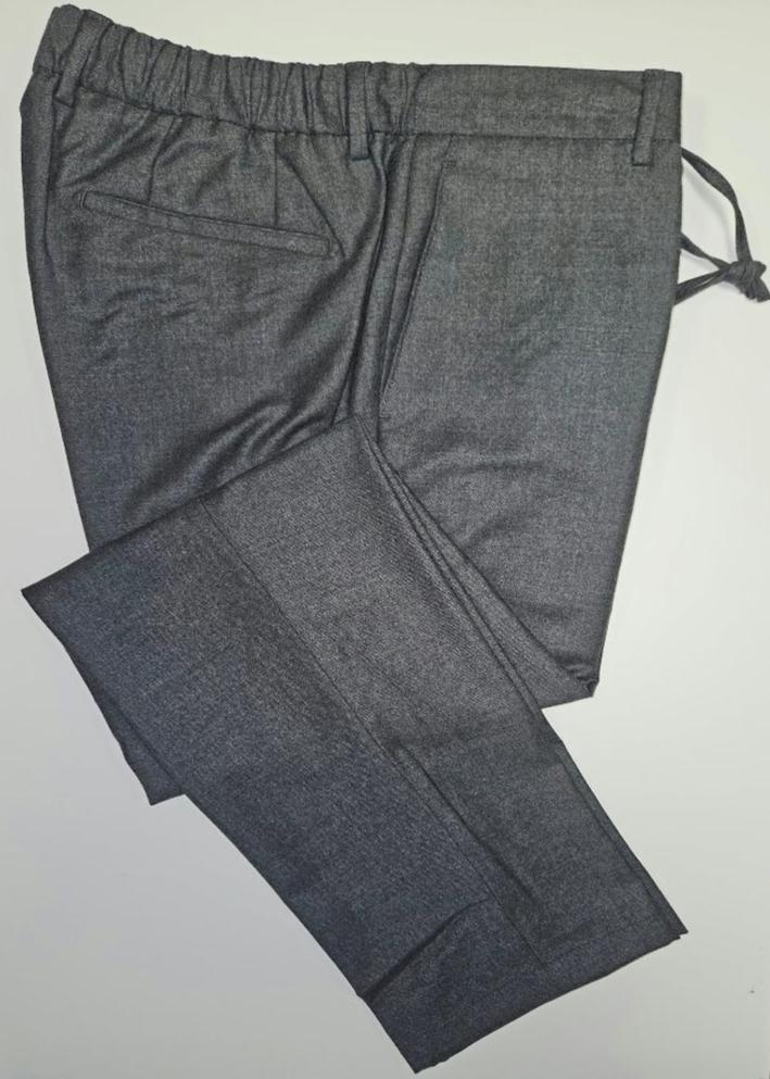 GERMANO 1952 - GREY WOOL CASHMERE FLANNEL TROUSERS