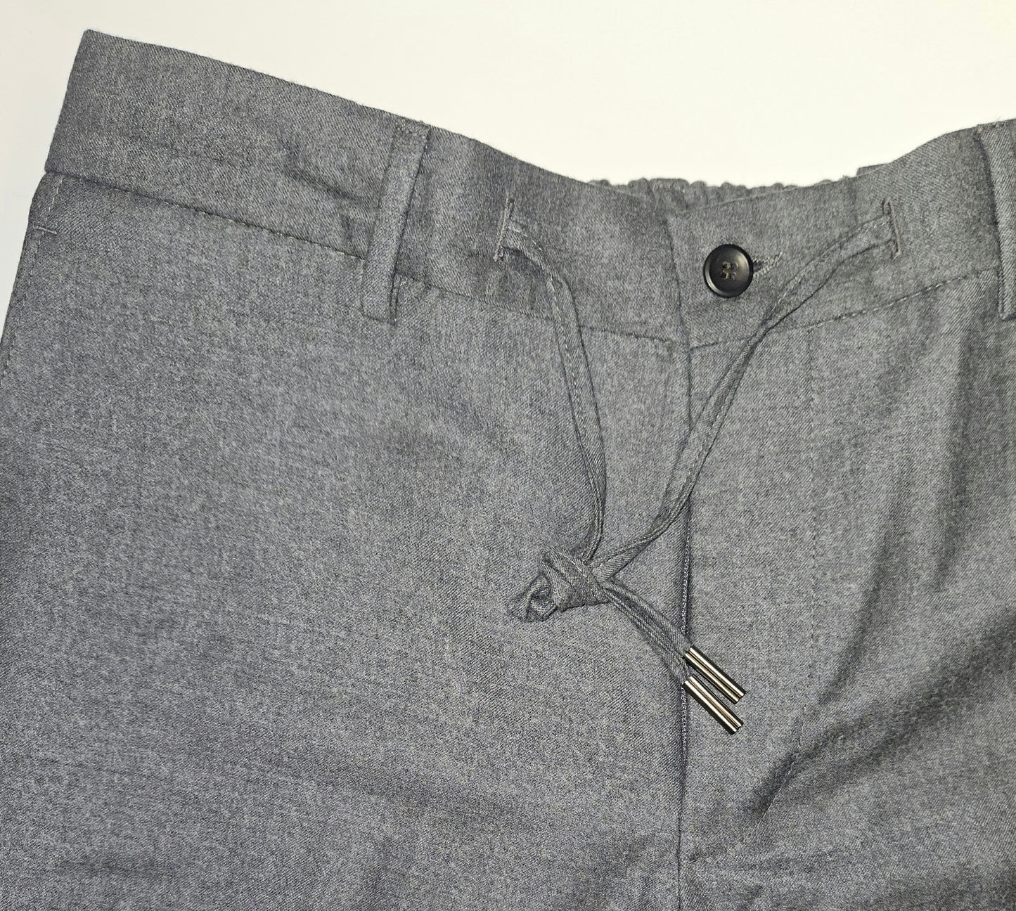 GERMANO 1952 - GREY WOOL CASHMERE FLANNEL TROUSERS