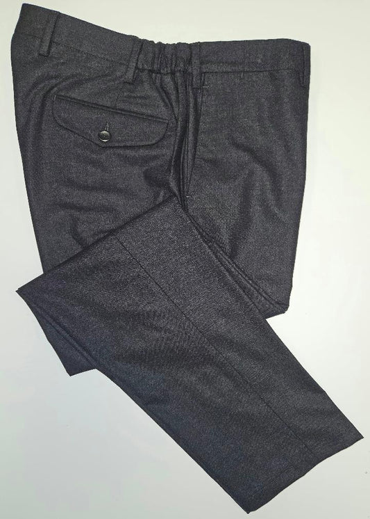 GERMANO 1952 - GREY WOOL DRAWSTRING TROUSERS