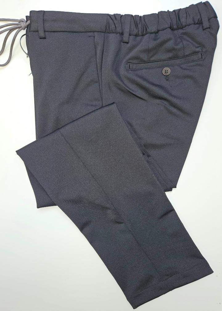 GERMANO 1952 - GLOBETROTTER CHARCOAL DRAWSTRING TROUSERS